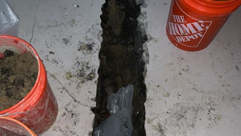 Slab Leak Detection and Repair